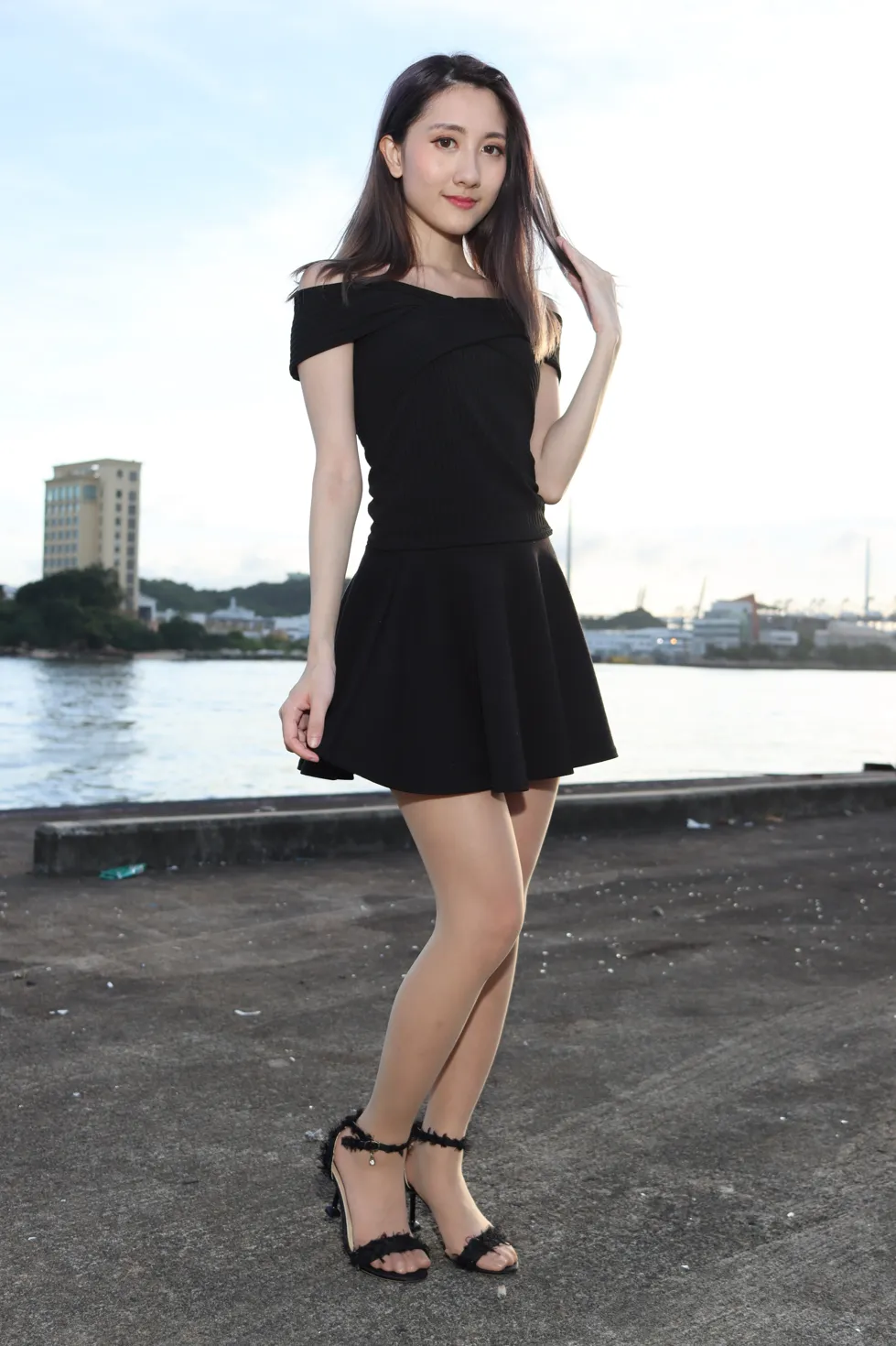 [Mzsock] NO.140 Elaine Chung dress and stockings with cool and beautiful legs street photography#[73P]-64